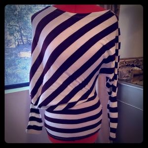 Walg swatter small striped white and purple